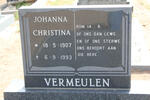 VERMEULEN Johanna Christina 1907-1993