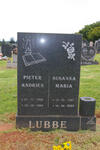 LUBBE Pieter Andries 1924-1999 & Susanna Maria 1927-2009