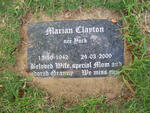 CLAYTON Marian nee YORK 1942-2009