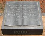 ROODE Carel Aron 1878-1964 & Christina Petronella Johanna 1887-1979