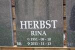 HERBST Rina 1951-2011