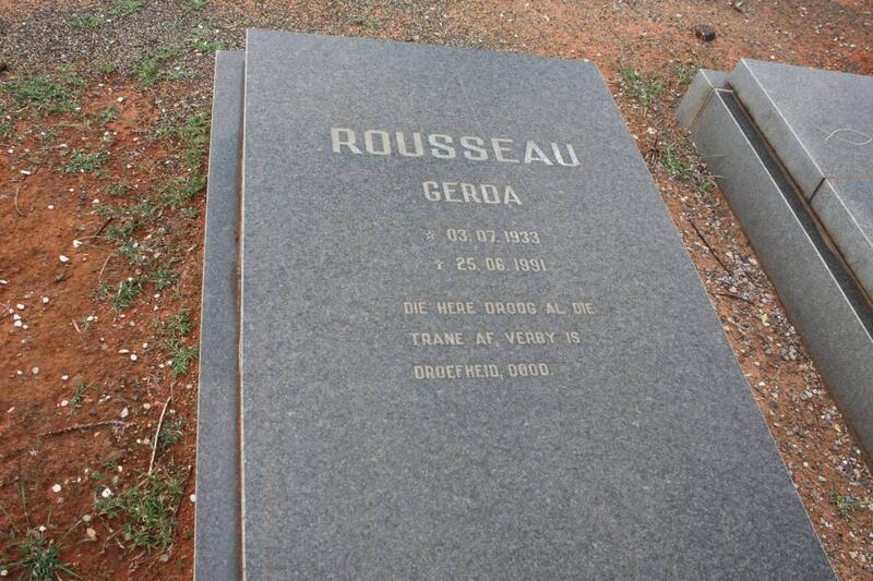 ROUSSEAU Gerda 1933-1991