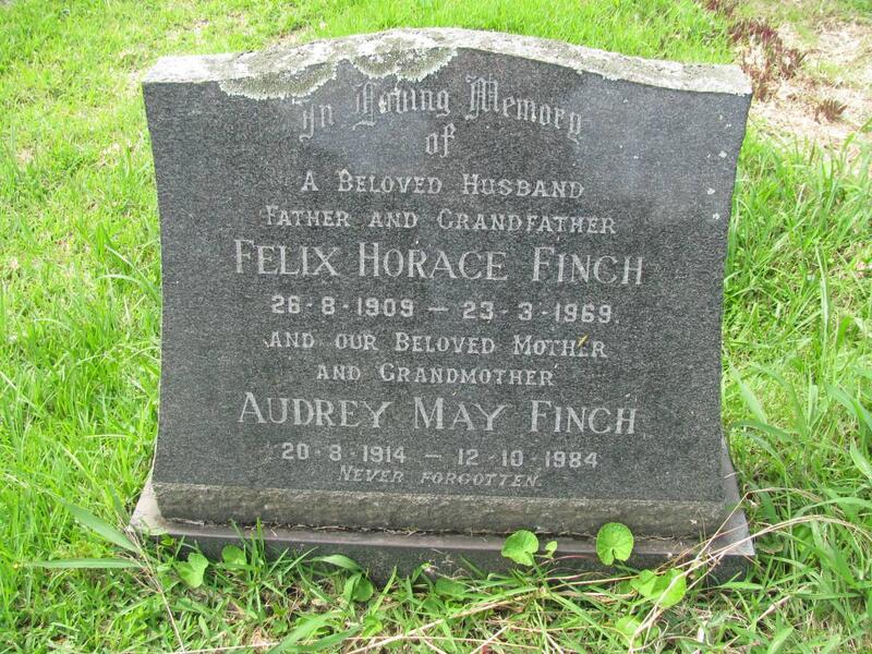 FINCH Felix Horace 1909-1969 & Audrey May 1914-1984