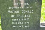 ESCLANA Victor Donald, de 1920-1976