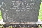 CLARK Glenda Marlene 1935-1974