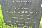 NEDELCOVICH Jella Nina nee MINAR 1915-1973
