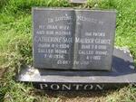 PONTON Maurice George 1906-1993 & Catherine Sade 1904-1974