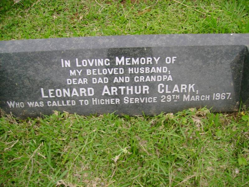 CLARK Leonard Arthur -1967
