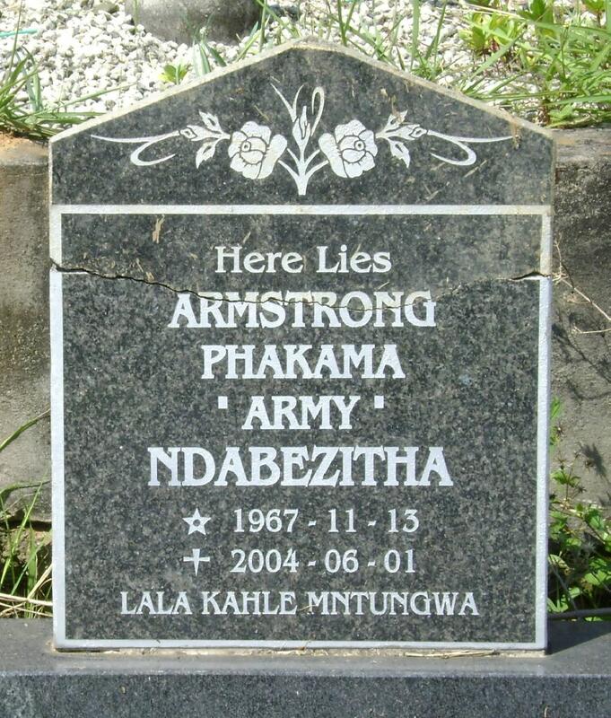 NDABEZITHA Armstrong Phakama 1967-2004