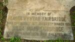 FAIRBRIDGE Laura Vyvyan 1871-1951 :: FAIRBRIDGE Hilda Maud 1873-1958