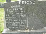 DEBONO Nadine nee DEWITT 1940-1993