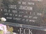 ECK Louis Joachim, van 1928-1981