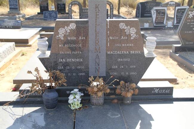 KELLERMANN Jan Hendrik 1900-1988 & Magdalena Brink BRIERS 1919-1990