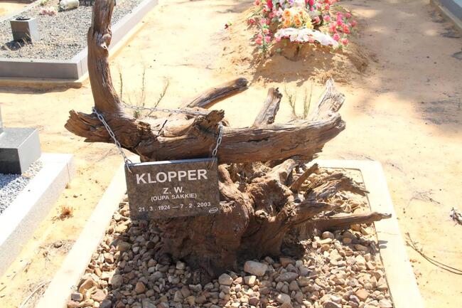KLOPPER Z.W. 1924-2003