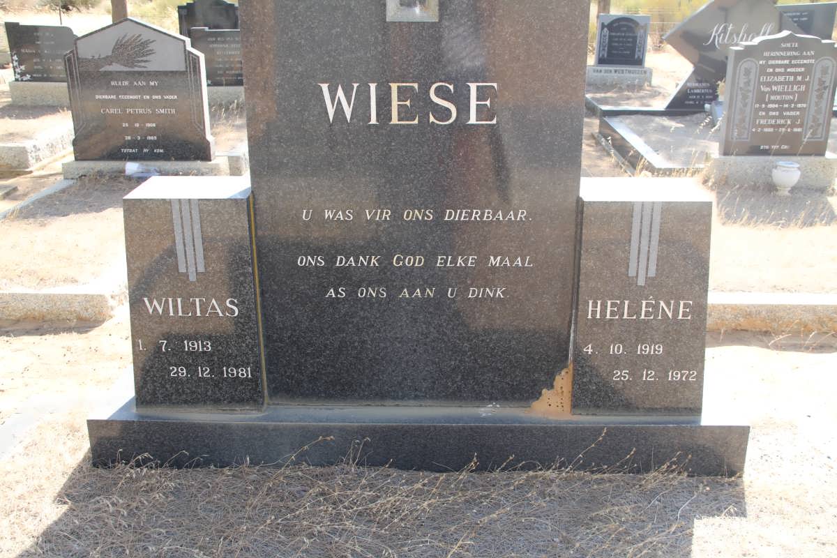 WIESE Wiltas 1913-1981 & Heléne 1919-1972