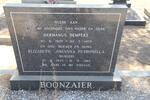 BOONZAIER Hermanus Dempers 1907-1975 & Elizabeth Johanna Petronella BURGER 1903-1983