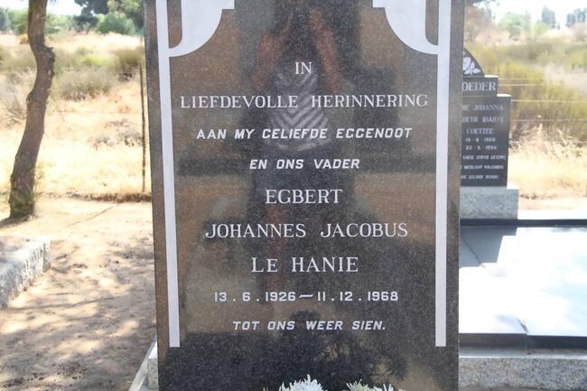 HANIE Egbert Johannes Jacobus, le 1926-1968
