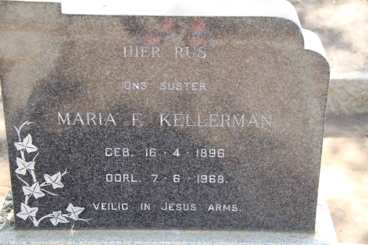 KELLERMAN Maria F. 1896-1968