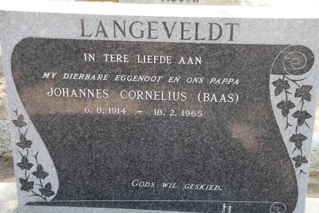 LANGEVELDT Johannes Cornelius 1914-1965
