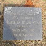 WYK Carolina D., van nee MULLER 1895-196?