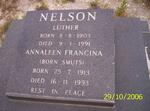 NELSON Luther 1903-1991& Annaleen Francina SMUTS 1913-1993