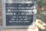 WILLIAMSON Maria M.J. 1878-1969