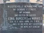 BURGER Edna nee MARAIS 1955-1978