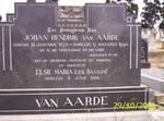 AARDE Johan Hendrik, van 1872-1948 & Elsie Maria BASSON -1958