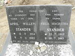 STANDER April Willem 1914-1985 & Fiela Magretha 1915-2003