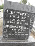 WYNNE Adam Johannes 1922-1988 & Magdelena Magaretha 1919-1990