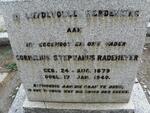 RADEMEYER Cornelius Stephanus 1879-1940