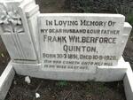 QUINTON Frank Wilberforce 1891-1928