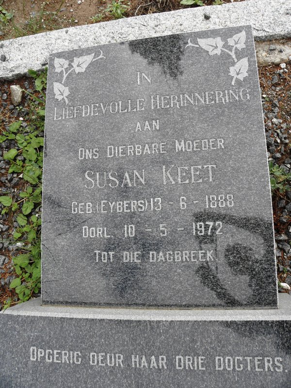 KEET Susan nee EYBERS 1888-1972