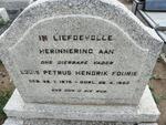 FOURIE Louis Petrus Hendrik 1875-1953