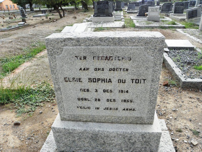 TOIT Elsie Sophia, du 1914-1955