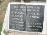 ERASMUS Johannes Lourens 1889-1962 & Aletta Katrina 1901-1990