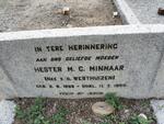 MINNAAR Hester M.C. nee v.d. WESTHUIZEN 1866-1955