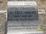 TOIT Anna Francina, du nee MALAN 1857-1944