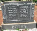 BOTHA Frederik Johannes 1877-1956 & Johanna Hermina GOOSEN 1880-1982