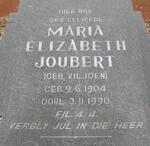 JOUBERT Maria Elizabeth nee VILJOEN 1904-1990