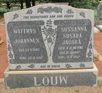 LOUW Matthys Johannes 1882-1957 & Sussanna Susara Jacoba v.d. MERWE 1887-1956