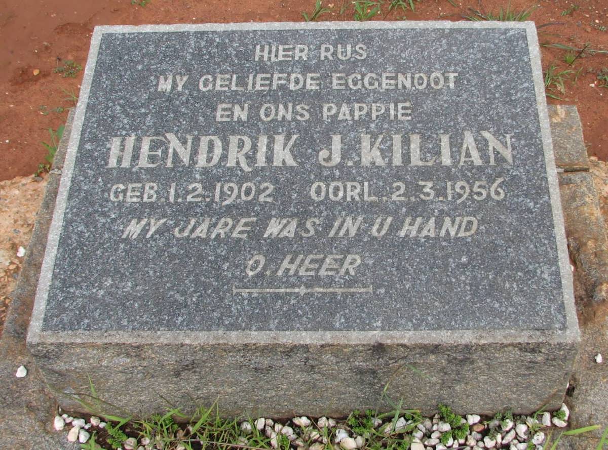 KILIAN Hendrik J. 1902-1956