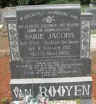ROOYEN Sarie Jacoba, van formerly van TONDER nee O'NEIL 1912-1993