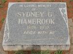 HAMBROOK Sydney G. 1898-1952
