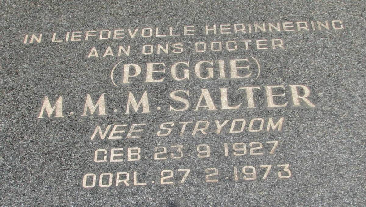 SALTER M.M.M. nee STRYDOM 1927-1973