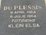 PLESSIS Elsa, du 1964-1964