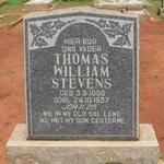 STEVENS Thomas William 1856-1937