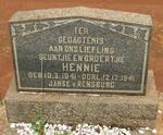 RENSBURG Hennie, Janse van 1941-1941