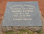 MARÉ Johannes N.N. 1934-1949