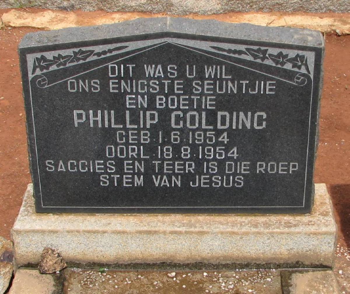 GOLDING Philip 1954-1954